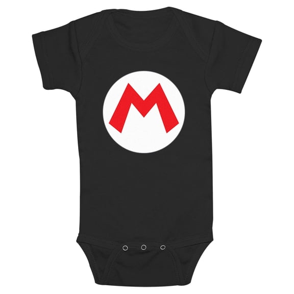 Infants' Nintendo Mario Circle Icon  Bodysuit