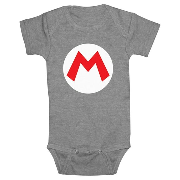 Infants' Nintendo Mario Circle Icon  Bodysuit