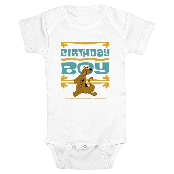 Infant's Scooby Doo Birthday Boy Scooby Bodysuit