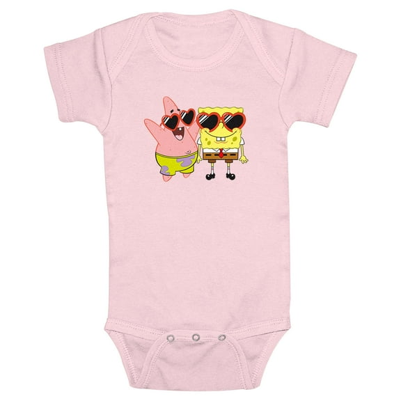 Infant's SpongeBob SquarePants Heart-Shaped Sunglasses Bodysuit