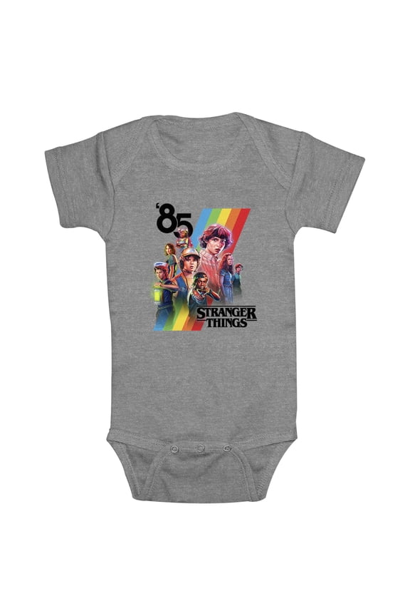 Netflix Infant's Stranger Things 85 Character Stripes Bodysuit