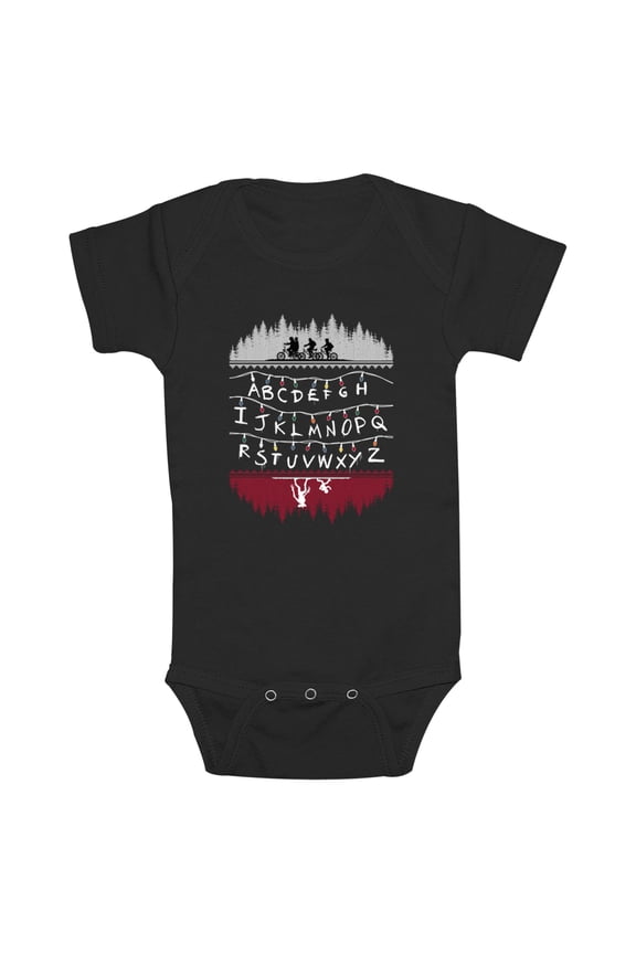 Netflix Infant's Stranger Things Alphabet Lights Sketch Bodysuit