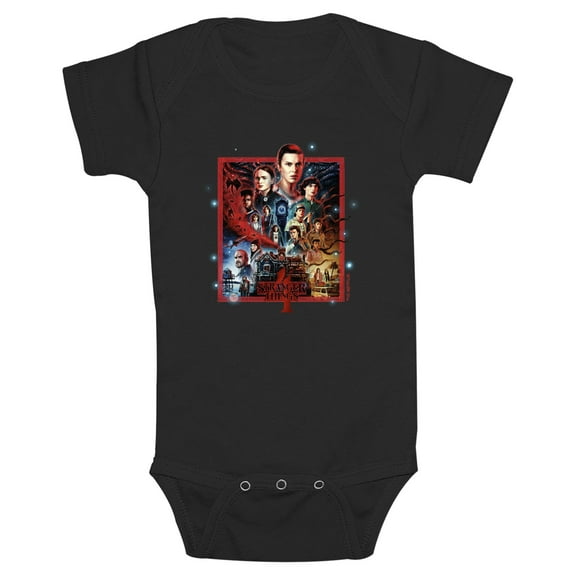 Netflix Infant's Stranger Things Character Poster Bodysuit