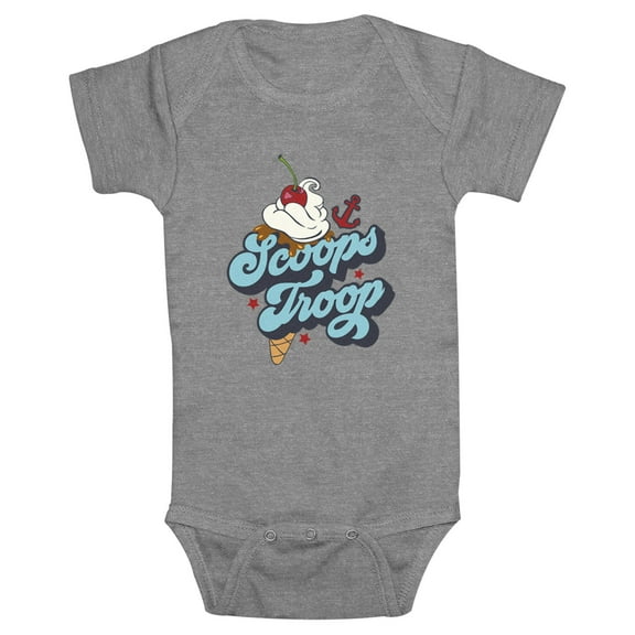 Netflix Infant's Stranger Things Scoops Troop Ice Logo Bodysuit