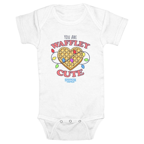 Netflix Infant's Stranger Things You Are Waffley Cute Logo Bodysuit