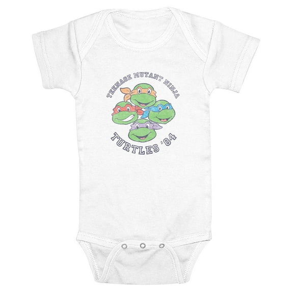 Infant's Teenage Mutant Ninja Turtles Distressed Group 84' Bodysuit