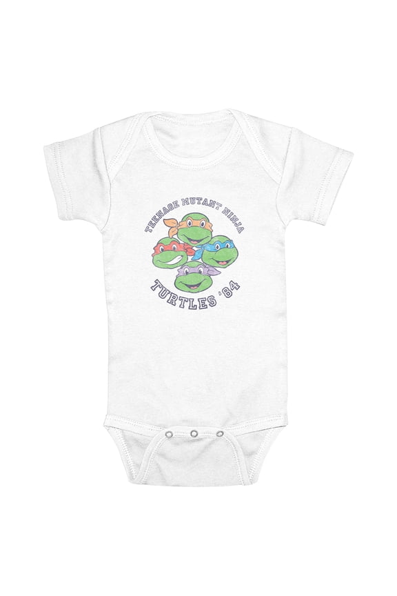 Infant's Teenage Mutant Ninja Turtles Distressed Group 84' Bodysuit