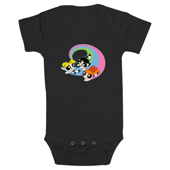 Infant's The Powerpuff Girls Circle Flight Trio  Bodysuit