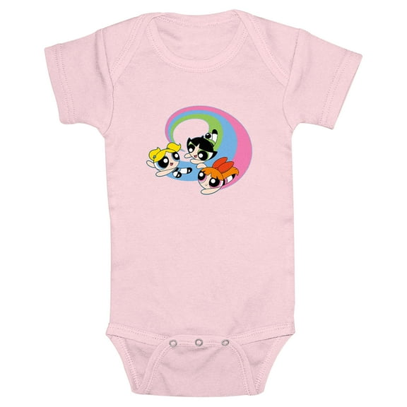 Infant's The Powerpuff Girls Circle Flight Trio  Bodysuit