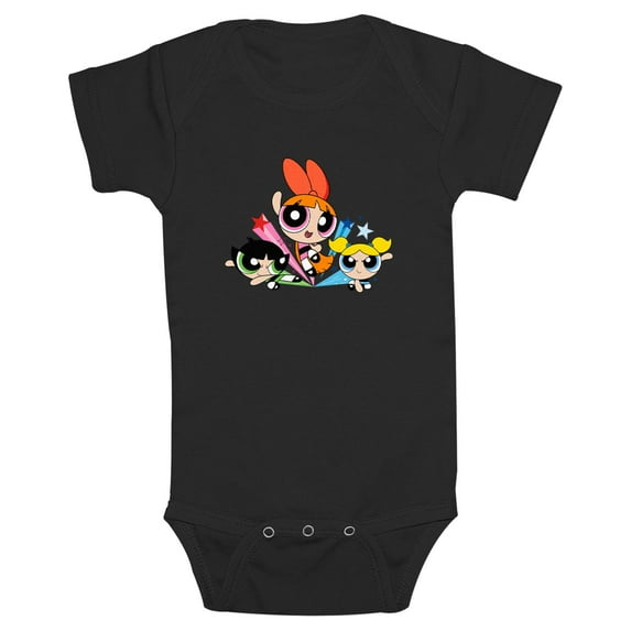 Infant's The Powerpuff Girls Fighting Trio Bodysuit