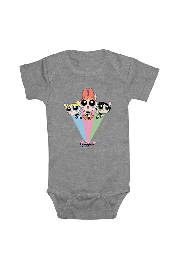 Infant's The Powerpuff Girls Rainbow Flight Bodysuit
