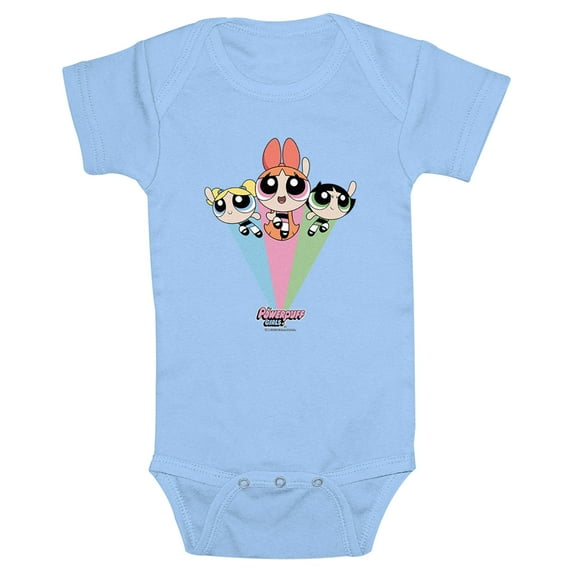 Infant's The Powerpuff Girls Rainbow Flight Bodysuit