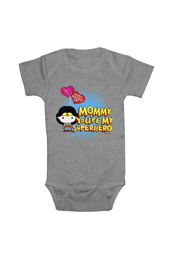 Infant's Wonder Woman Mommy Superhero Bodysuit