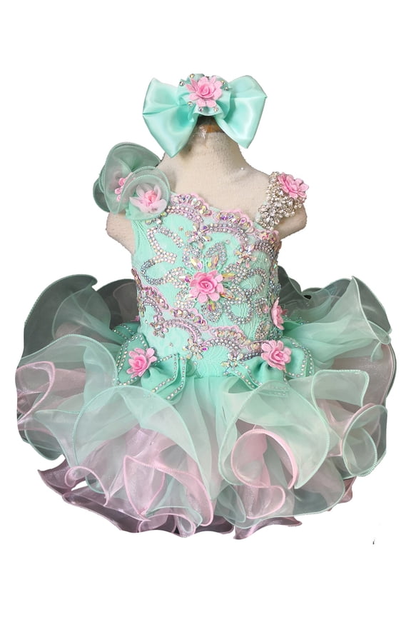 Infant/toddler/baby/children/kids Girl's glitz pageant Dress/clothingG003AS-SIZE18-24months