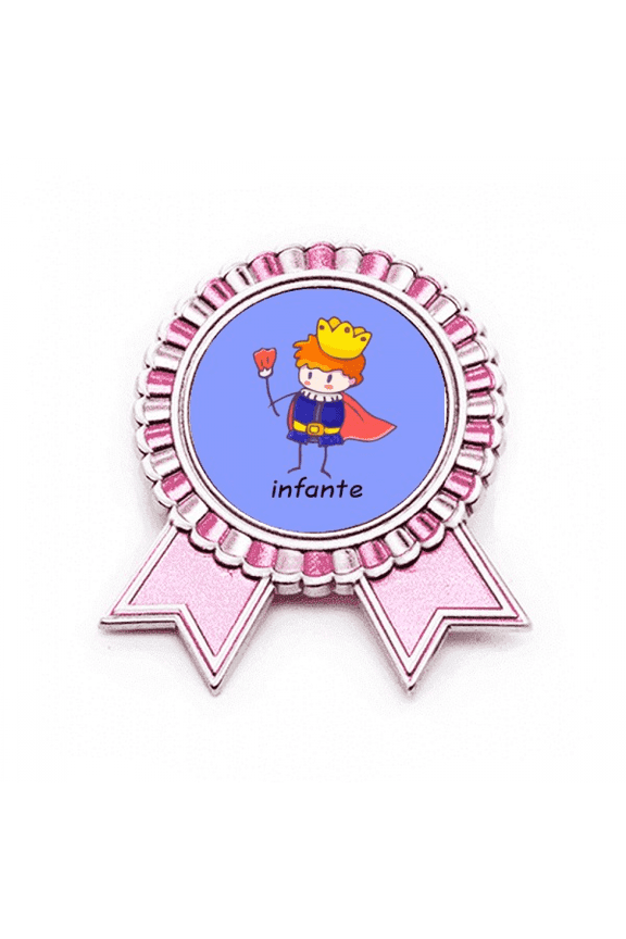 Infante Proposal Scribble Ingenuity Badge Brooch Pin Pink Winner Award Medal