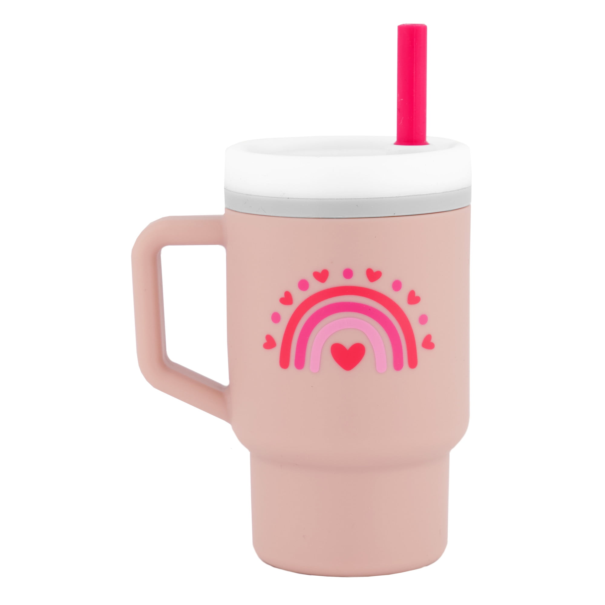Infantino My 1st Tumbler Valentine's Edition – Adorable Miniature Tumbler with Leak-Resistant Straw and Toddler-Friendly Handle, Encourages Hydration, Easy to Clean, 9 fl. oz