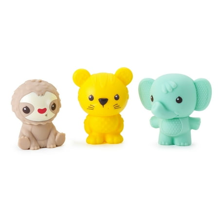 Infantino Easy Clean Bath Squirters, 6-12 Months, Multicolor Animals, 3-Piece Set