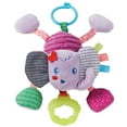 thumbnail image 1 of Infantino Elephant Pull & Shake Jittery Pal, Hanging Linking Toy with Teether, 0-12 Months, Purple, 1 of 7