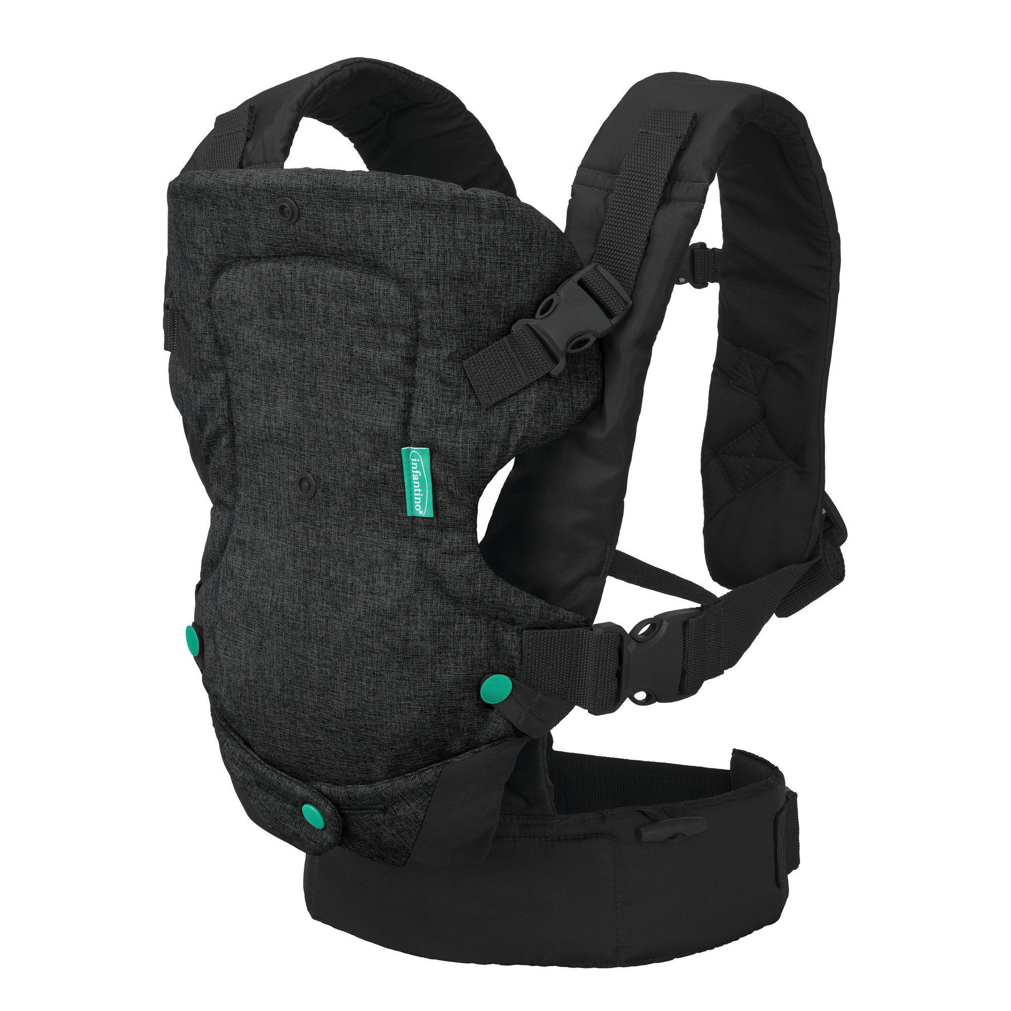 Infantino Flip 4-in-1 Convertible Baby Carrier, 4-Position, 8-32lb, Black - image 1 of 12