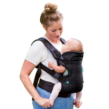 Infantino Flip 4-in-1 Convertible Baby Carrier, 4-Position, Unisex, 8-32lb, Black