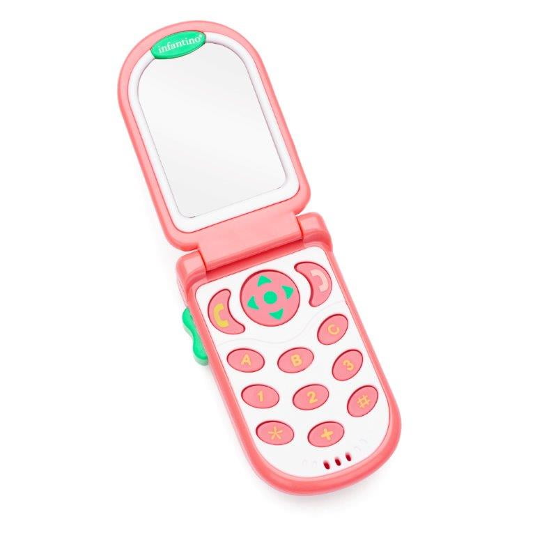 Infantino Flip & Peek Fun Phone, Pink