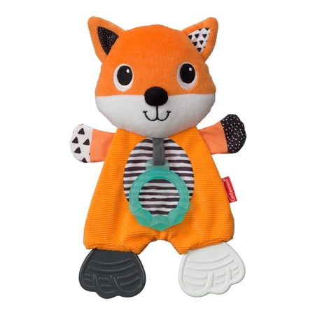 Infantino Fox Cuddly Textured Teether, 0-12 Months, Orange