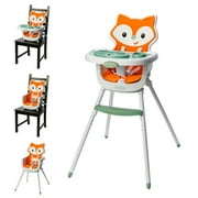 Infantino Grow-with-Me 4-in-1 Convertible High Chair, 6-36 Months, Orange Fox