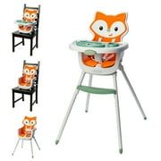 Infantino Grow-with-Me 4-in-1 Convertible High Chair, for Babies & Toddlers 6-36 Months, Orange Fox