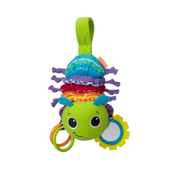 Infantino Hug and Tug Pulldown Musical Bug, 6-12 Months, Green