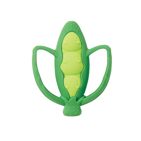 Infantino Lil Nibbles Silicone Teether, Peas