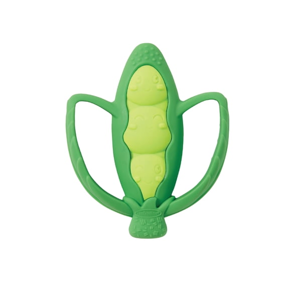 Infantino Lil Nibbles Silicone Teether, Peas