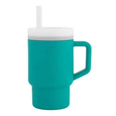 Infantino My 1st Tumbler – Adorable 9 oz. Training Cup with Toddler-Friendly Straw and Handle, Aqua