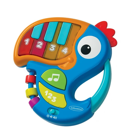 Infantino Piano & Numbers Learning Toucan, 6-36 Months, Blue
