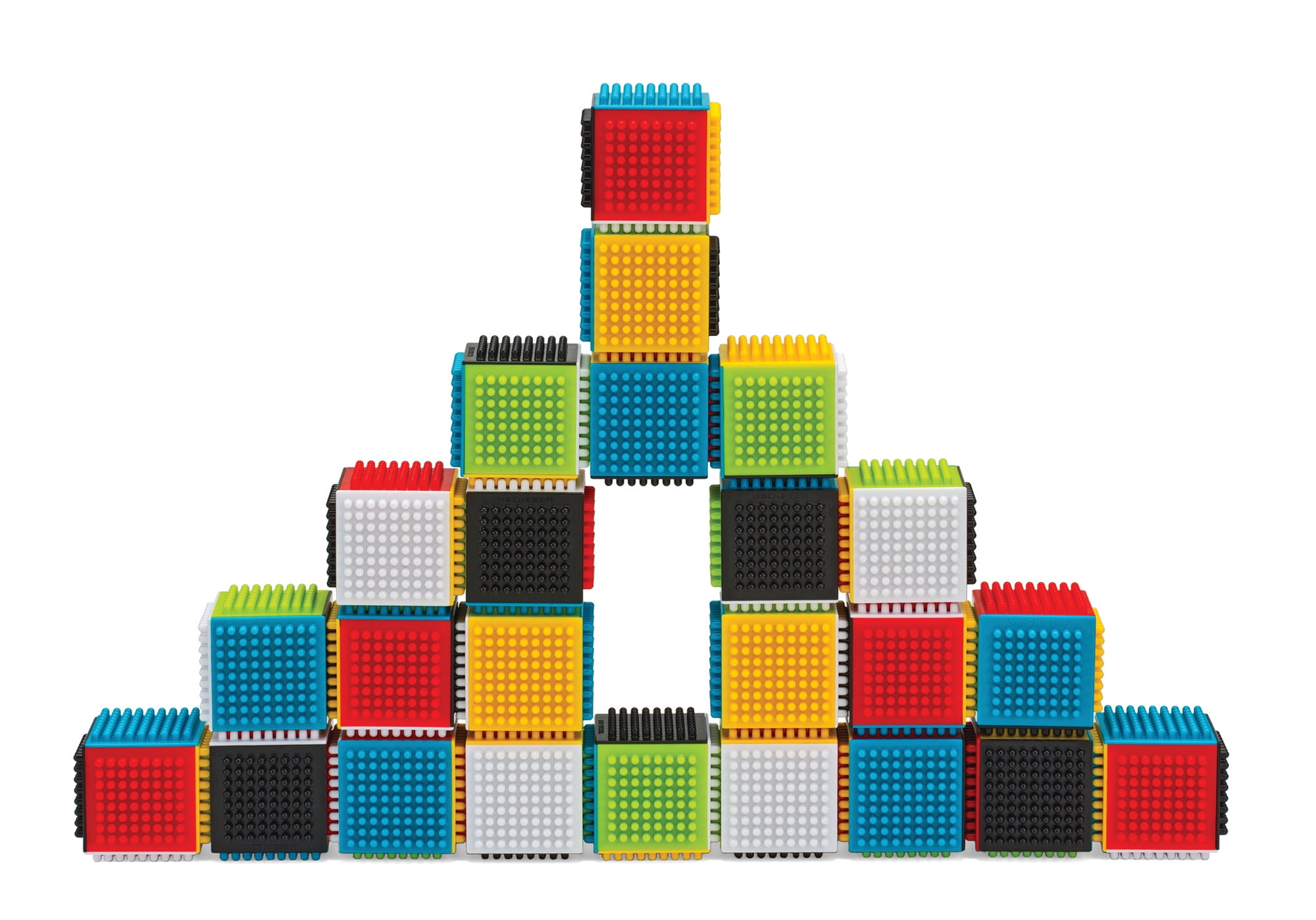 Infantino Press and Stay Stacking Blocks with Interlocking Design, 12-36 Months, 24-Piece Set