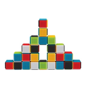 Infantino Press and Stay Stacking and Nesting Toy with Interlocking Design (24 Count)