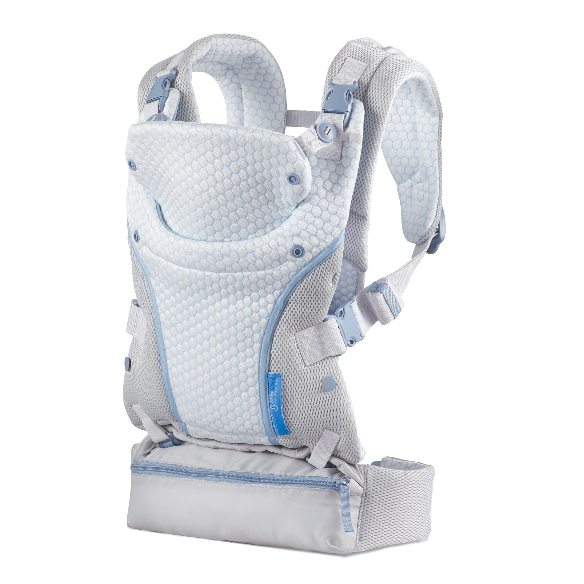 Infantino StayCool 4 in 1 Temperature Conditioned Ergonomic Unisex Baby Carrier 8 40lb White