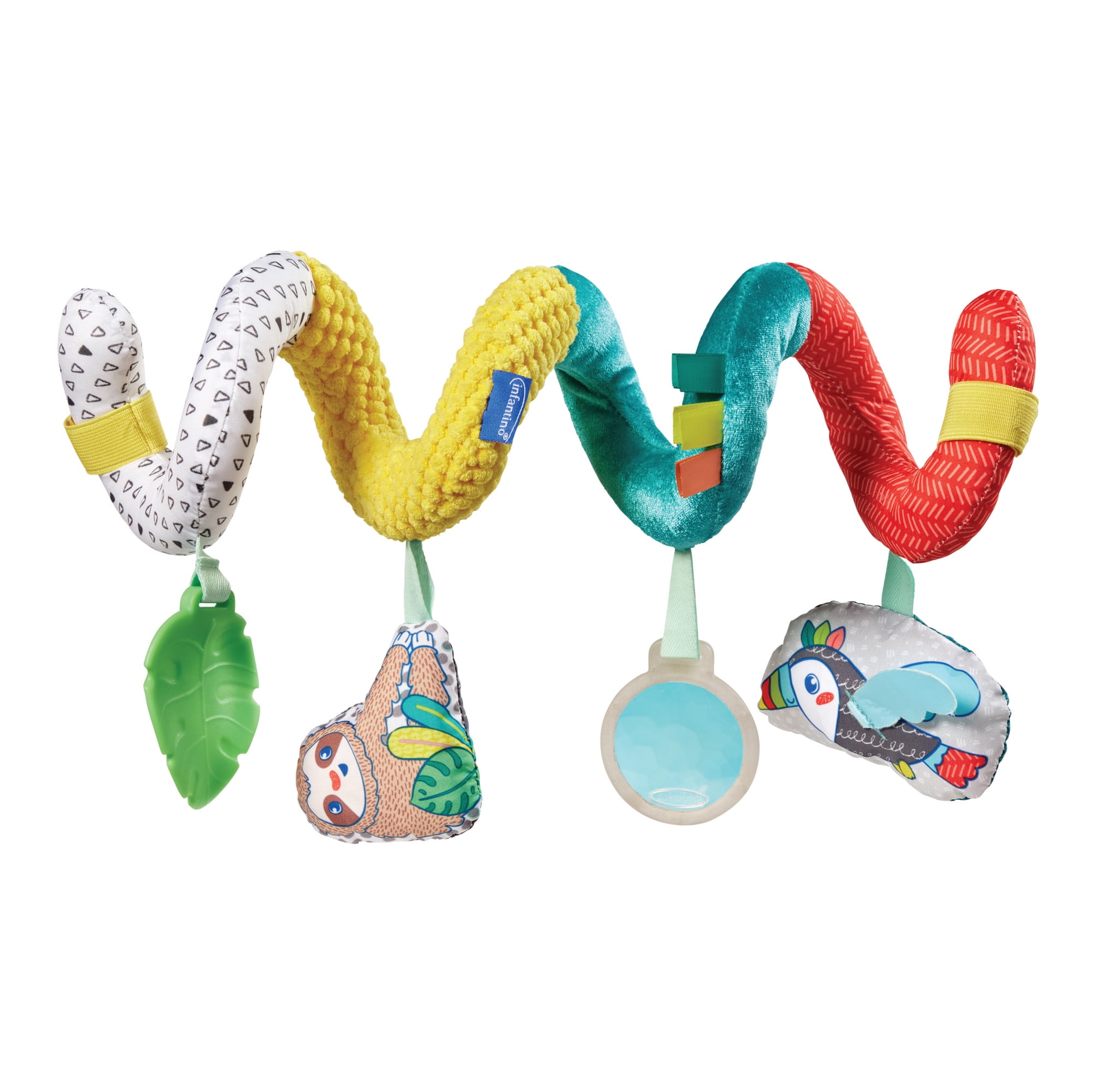 Infantino Stretch & Spiral Activity Toy, Clip-on Style, 6-12 Months, Multicolor