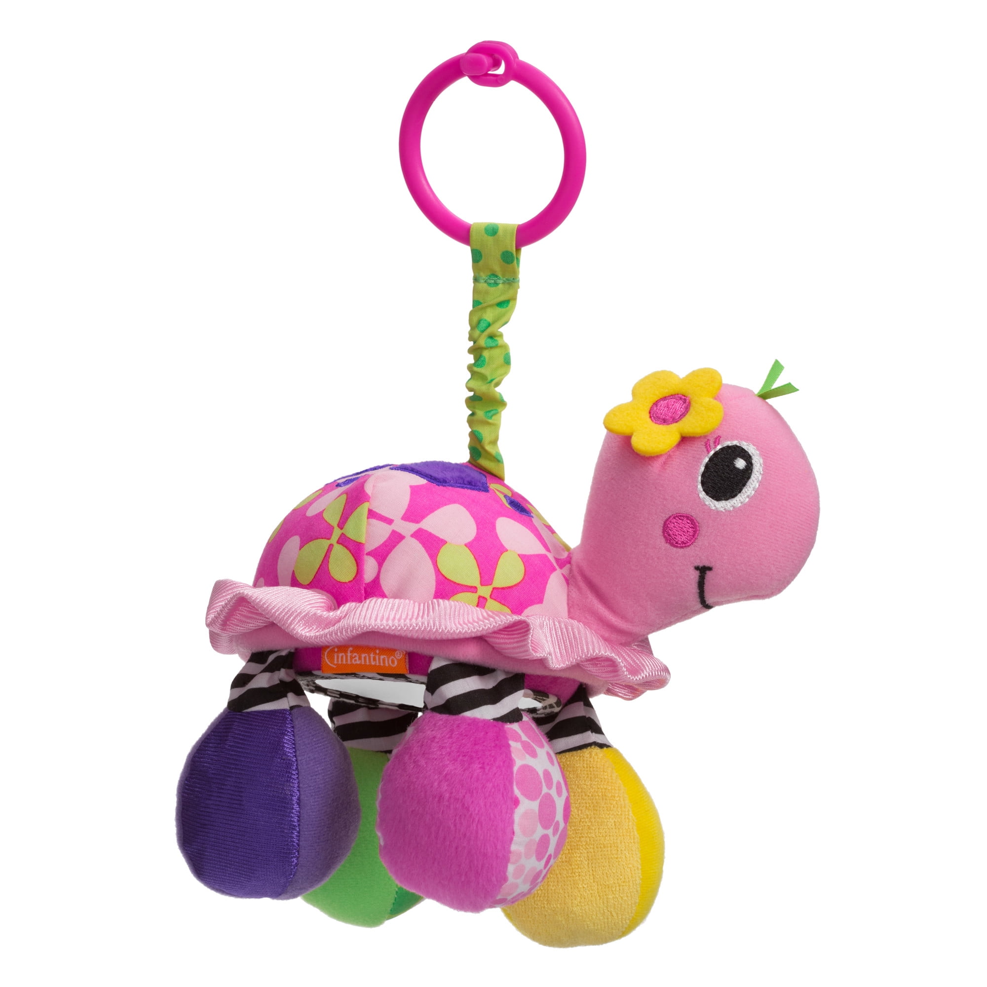 Infantino Topsy Turtle Mirror Pal Sensory Baby Toy 6-12 Months ...