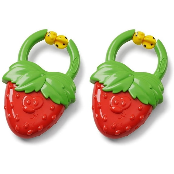 Infantino Vibrating Teether - Strawberry, 2 Count