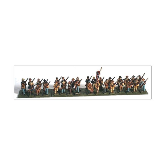GHQ Infantry Advancing in Shell Jacket & Forage Cap - CSA New