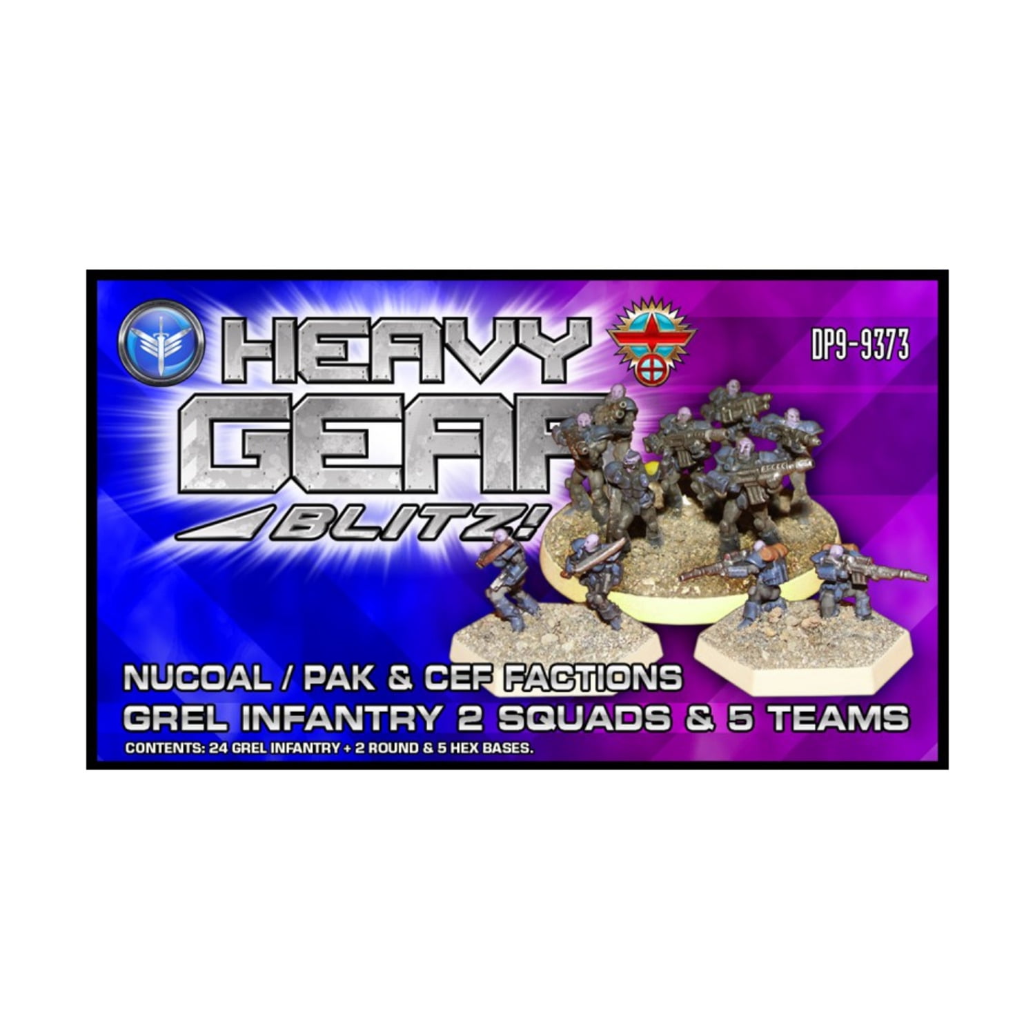 Dream Pod 9 Caprice Army Box - 10 Plastic Miniatures With Extra Weapons & Parts, Unpainted & Unassembled