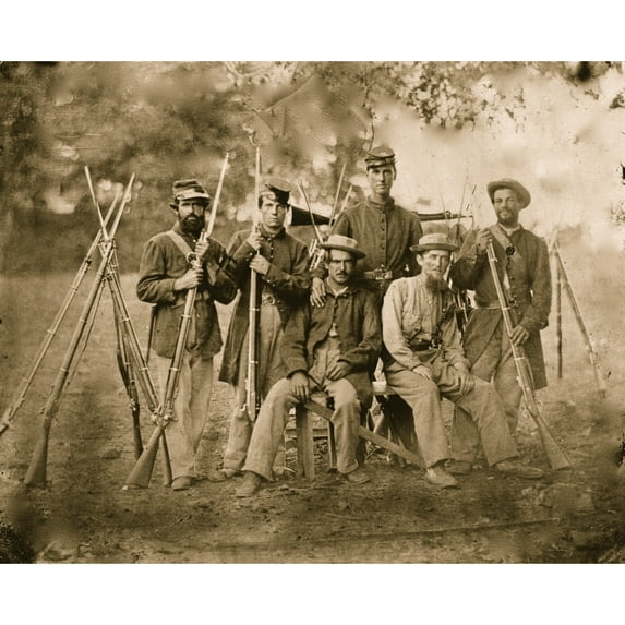 Infantry Pickets in Pose Poster Print (18 x 24)
