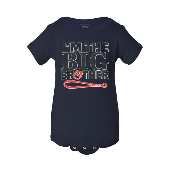 Infants I'm the Big Brother Baseball Bodysuit - Navy - 24M
