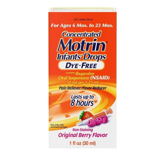 Infants' Motrin Liquid Ibuprofen Berry Drops, 1 fl. oz