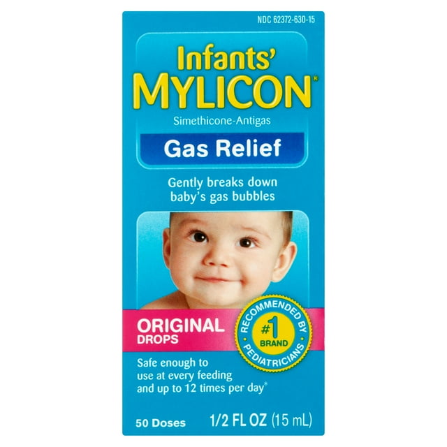 Infants' Mylicon Gas Relief Drops & Syringe, Original, 50 doses, 0.5 fl oz