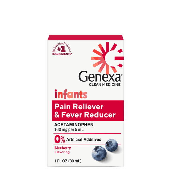 Genexa Infants' Pain & Fever Blueberry, 1oz