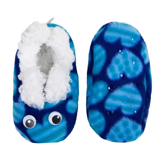 Infants Toddler Soft Warm Cozy Fuzzy Slippers Non-Slip Lined Socks Shoes