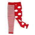 thumbnail image 1 of Infants & Toddlers Wool Knitted Winter-Thick Thermal Leggings | Mix Match Polka Dot & Stripe Kelly & Katie (Red-White, 4T), 1 of 4