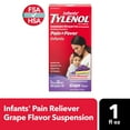thumbnail image 1 of Infants' Tylenol Acetaminophen Liquid Medicine, Grape, 1 fl. oz, 1 of 10