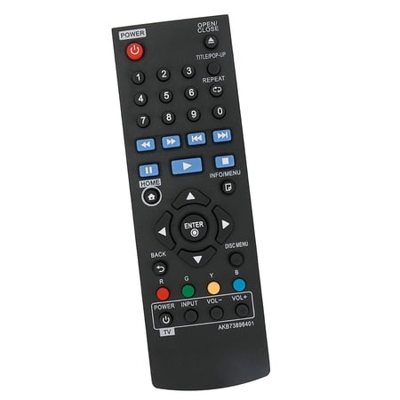 Infared Remote Control AKB73896401 Replace for LG Blu-ray BP240N BP255N BP240D BP250 BP125 BP125N BP145 BP155 BP165 BP240N